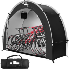 Bike Storage Shed Tent,Outdoor Portable Bicycle Storage Sheds with 210D Oxford Fabric PU4000 Waterproof for 2/3/4/6/8 Bikes