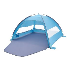 Beach Tent Sun Shelter for 6 Person, UPF 50+ Protection, Portable Sun Shade Canopy with Carrying Bag & Sand Pockets